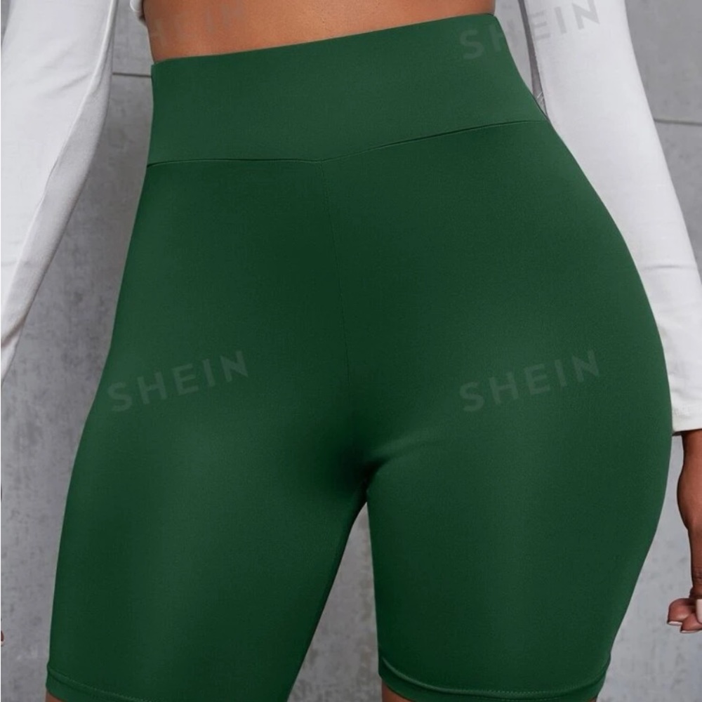 Green and Burgundy shorts